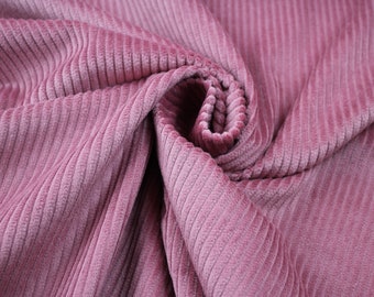 Wide cord cotton antique pink