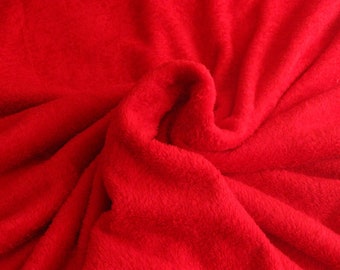 Micro-Fleece uni red