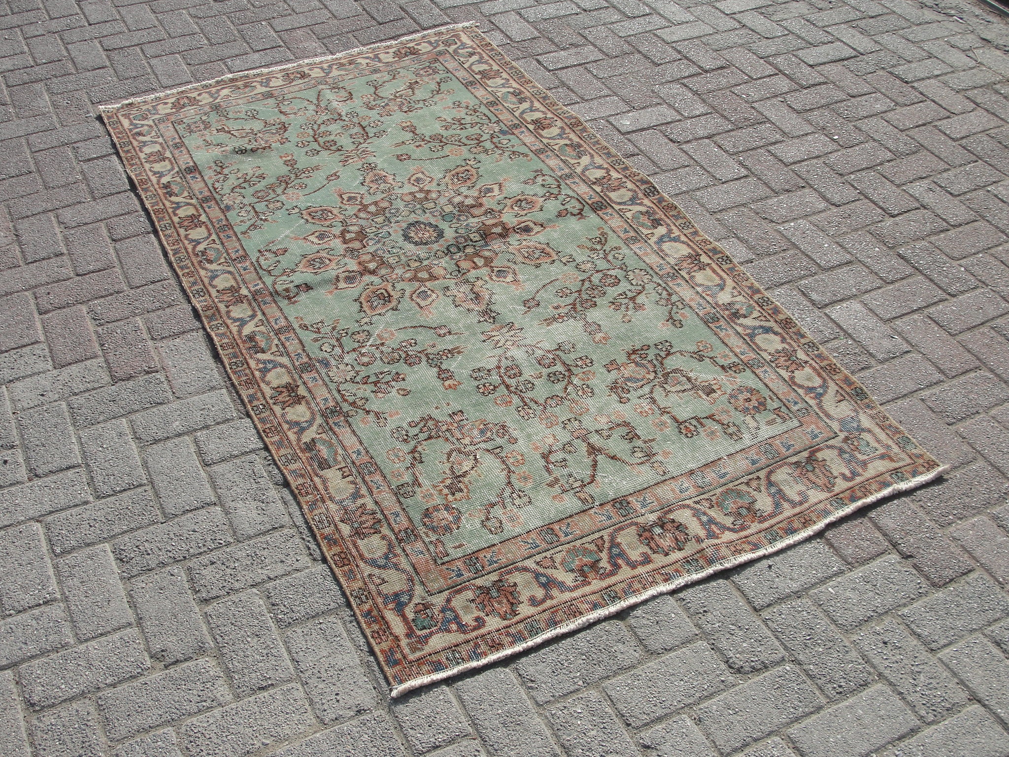 Rug Vintage Rug 3.9x6.10 Ft Entryway Halway Rug Rugs for Etsy