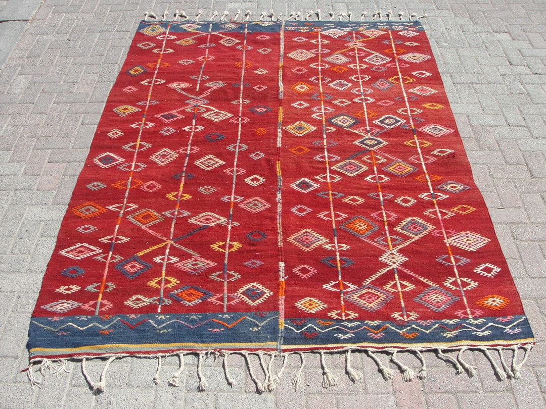 Rugs for Livingroom Area Kilim Rug 6 X 8.3 Ft Rug Rug for Etsy