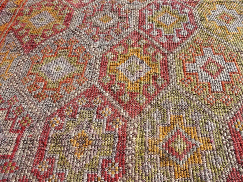 Kilim Rug Large Red Decor Living Room Kilim Rug Rugs for Kitchen