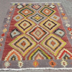 6x9 Large Kilim Rugs for living room -  Handmade Kilim Bedroom