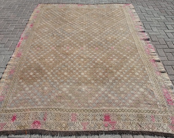Alfombra grande rara hecha a mano de 18 x 25 cm, kilim de lana turca, alfombras para sala de estar, 2 x 3 m, alfombra turca
