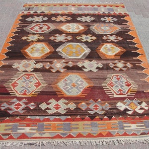 6x9 Large kilim rug - rugs for living room