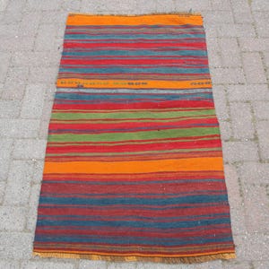 3x5 Small size Kilim Rug, bohemian kilim rugs, 2.4 x 4.2 ft, area kilim, vintage kilim rug, Rugs for living room