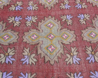 6 x 9 Turks kelimtapijt, wollen vloerkleed, boho-decor