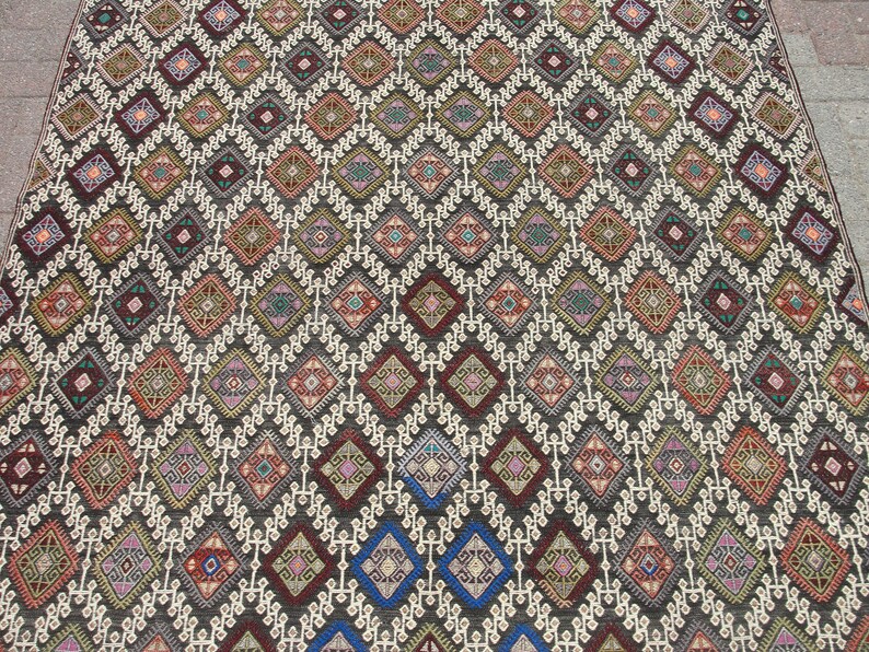 5x7 Area Rugs for Living Room, 5'x6'4feet, Decorative Kilim Rug, Rugs