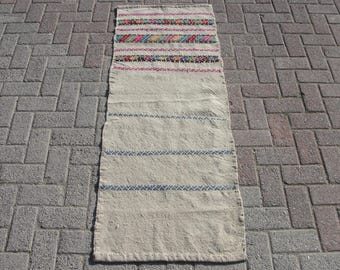 Alfombra Kilim Runner, Alfombras vintage para corredores, Teppich Kelim, 2 x 5.4 pies, Alfombras para pasillos, entrada, kilim boho,