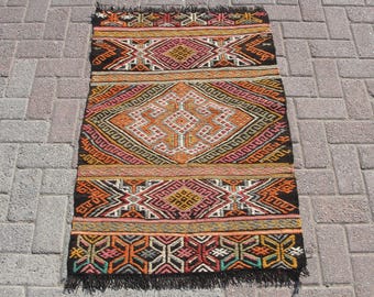 2x4 Small Kilim Rug, Decorative Kilim, Vintage Decor kilim, Rugs for living room,