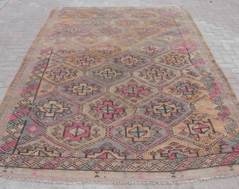 kilim rug 8x10 - rugs for living room / Rugs for bedroom / new home rugs / Rugs for kitchen