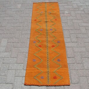 2x7 Table Kilim Runner Rug, Vintage Rug, Entryway Rug, Hallway Area Rug, Rugs, Runner kilim