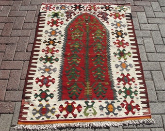 Handwoven kilim rug