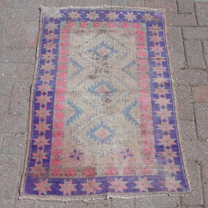 vintage maison vivant tapis turc boho tapis petit tapis LIVRAISON GRATUITE 2,5 x 3,7 pieds oushak tapis laine tapis boho tapis tapis de sol tapis paillasson tapis