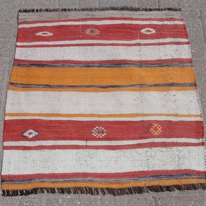 Tapis kilim | Tapis de salon | Tapis bohème | Tapis de chambre | Tapis | 2,9 x 2,10 pieds