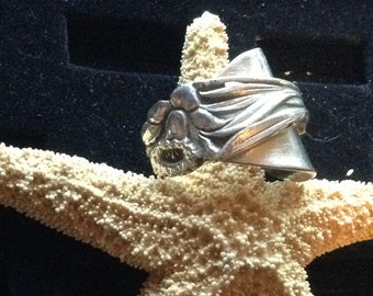 DAFFODIL DREAMS size 10 silver spoon bowl ring