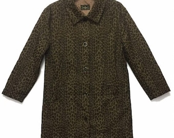 FENDI Roma Leopard Long Jacket Made in Italy