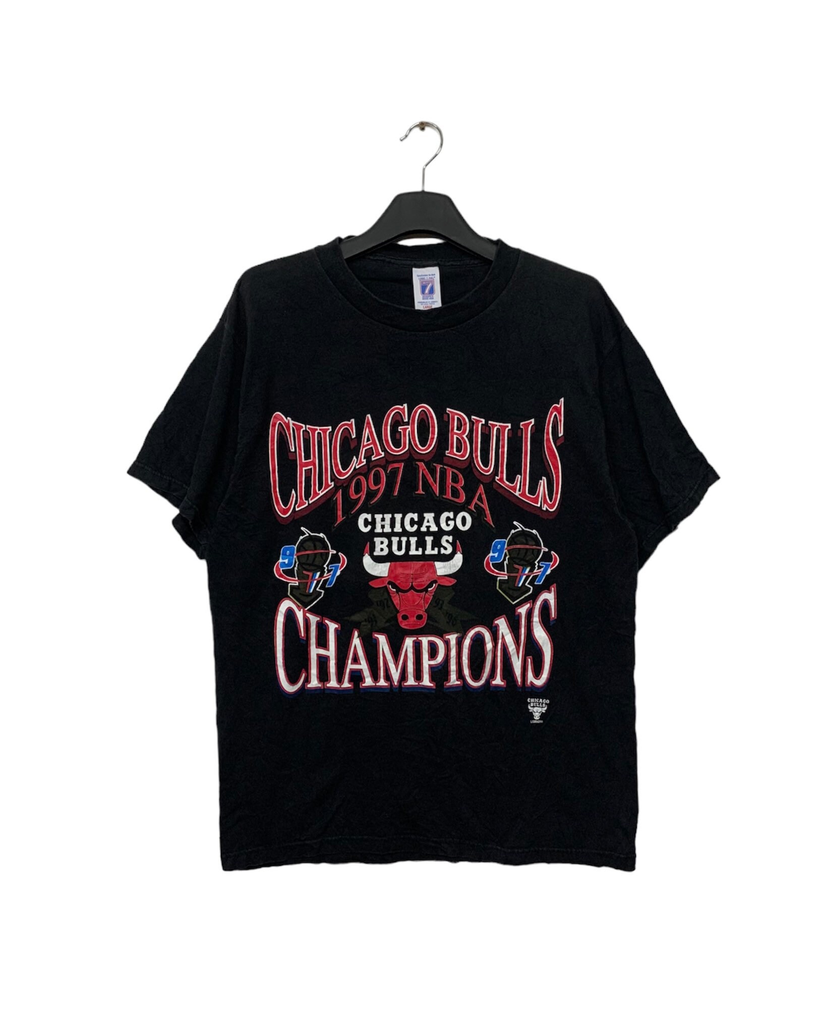 NBA シカゴブルズ 1997ファイナルチャンピオン Tシャツ　ヴィンテージ Vintage 1997 Chicago Bulls 5-Time NBA Champions T-shirt Size