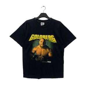 Vintage 90&#39;s Goldberg World Champion Wrestling Made in USA T Shirt Large Size