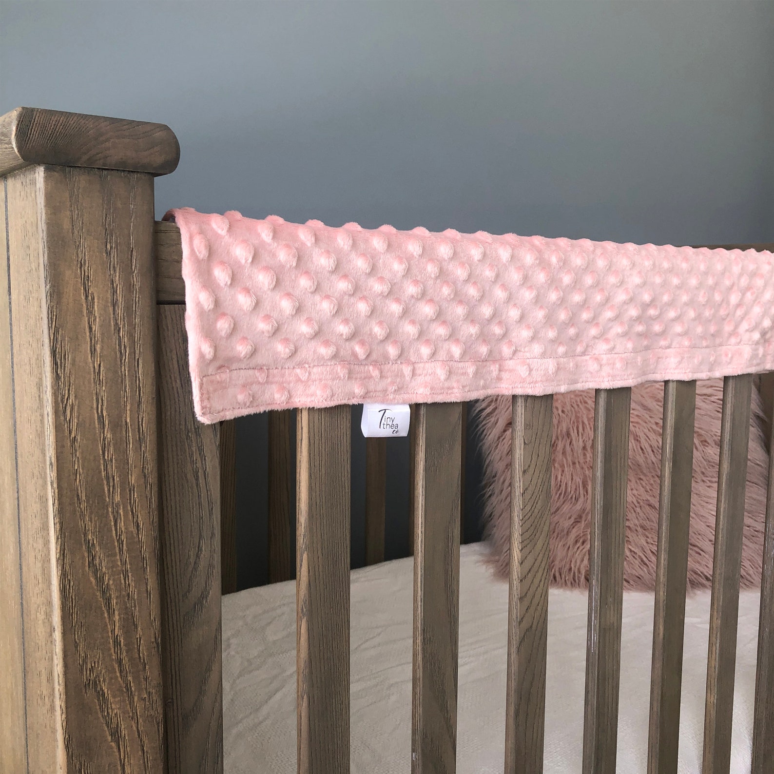 Set of 4 Crib Rail Cover Minky Crib Rail Guard Crib Etsy