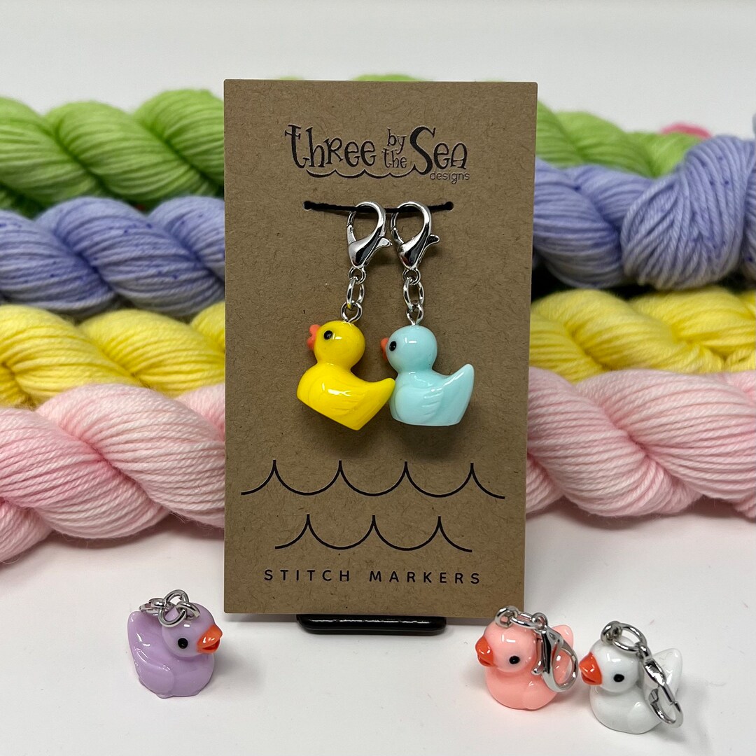 DUCKS Stitch Marker Duck Progress Keeper Bird Stitch Marker Etsy