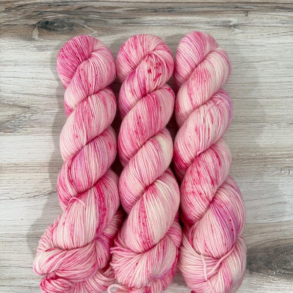 MCN GOOD WITCH Hand-Dyed Yarn, Sock Weight Yarn, Fingering Yarn, Cashmere Blend Yarn, Coquina Base, Variegated Yarn, Pink Yarn, Fall Yarn