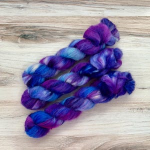 Suri NIGHT DIVINE Hand-Dyed Yarn, Lace Weight Yarn, St. Augustine Base, Variegated Yarn, Alpaca Yarn, Silk Blend Yarn, Christmas Yarn