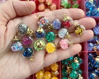 Marcador de puntos, BOMBAS DE BRILLO, Marcador de progreso, Regalo para tejedoras, Marcadores de puntos brillantes, Abalorios coloridos