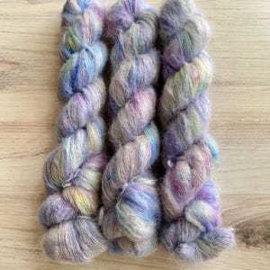 Suri STARLIGHT Hand-Dyed Yarn, Lace Weight Yarn, St. Augustine Base, Variegated Yarn, Alpaca Yarn, Silk Blend Yarn, Grey Yarn, Knitting Yarn