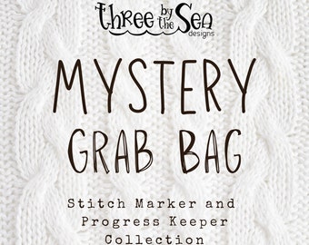MYSTERY GRAB BAG, Knitting Stitch Markers, Progress Keepers, Stitch Marker Grab Bag, Spring Stitch Markers, Summer Stitch Markers, Crochet