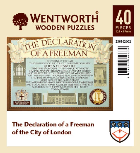 Declaration Of A Freeman Of The City Of London Etsy