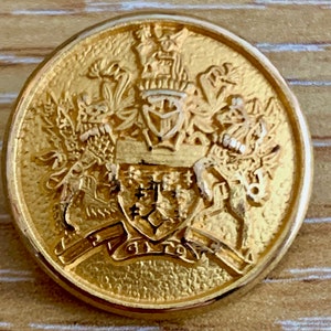 Gilt metal buttons featuring the arms of the Worshipful Company of Information Technologists image 1