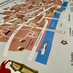 El cartel del mapa de librea A2