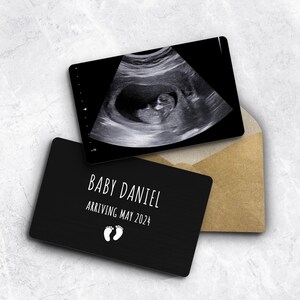 Baby Ultrasound Wallet Card for Dad, Daddy to Be Wallet Card, New Dad Gift from The Bump, Pregnancy Gift for Dad, Expecting Dad Gift