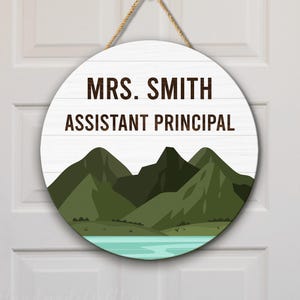 Assistant Principal Door Sign, Guidance Counselor Door Hanger, Classroom Door Decor, Office Door Decor Sign, School Counselor Office Sign