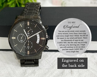 Watch for Boyfriend, Birthday Gift for Boyfriend, Boyfriend Gift