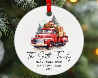 Personalized Family Christmas Ornament, Custom Family Name Ornament 2023, Family Christmas Gift, Family Gift Keepsake