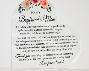 To My Boyfriend's Mom Gift, Mother's Day Gift for Boyfriend's Mom, Boyfriends Mom Gift from Sons Girlfriend, Boyfriends Mom Birthday Gift