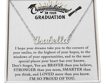 2024 Graduation Gift for Her, Graduation Gift Necklace for Girls: High School, Elementary School, Senior Graduation, Daughter Grad Jewelry