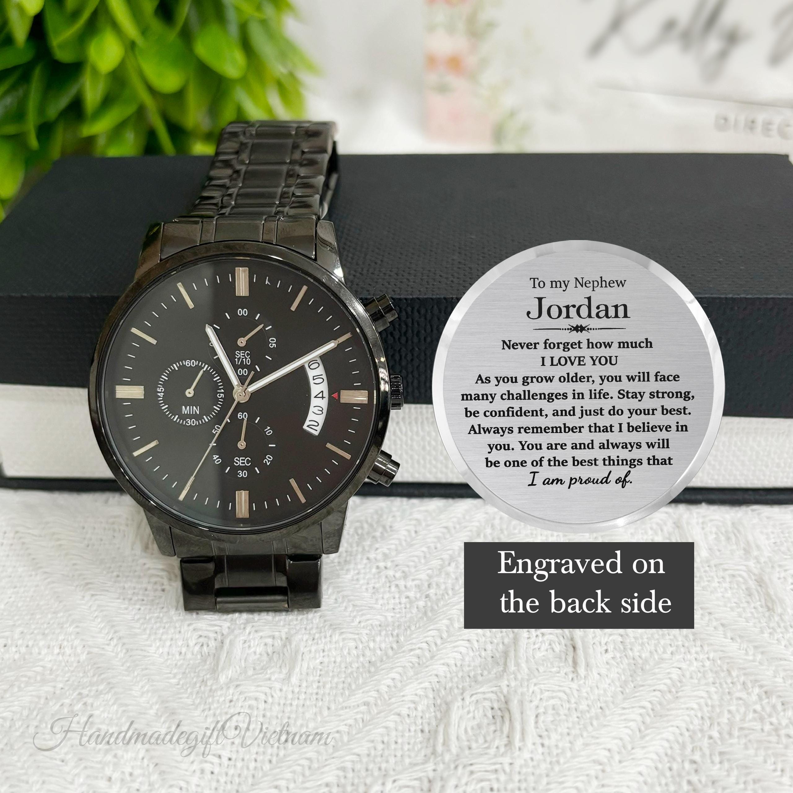 Nephew Gift from Aunt, To My Nephew Watch Gift, Gift for Nephew on Graduation, Gift for Nephew from Uncle, Birth Gift for Nephew
