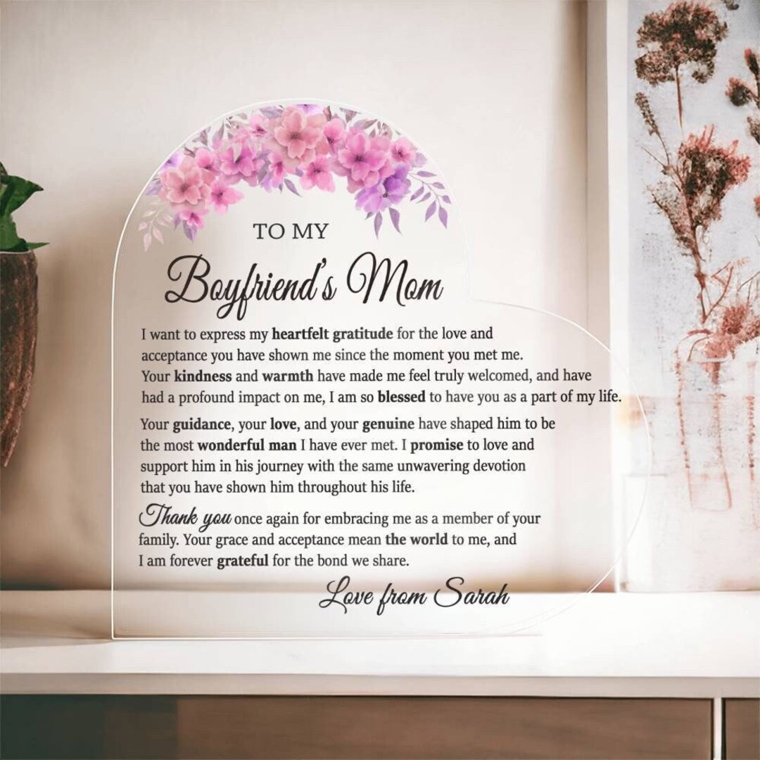 To My Boyfriend's Mom Gift, Mother's Day Gift for Boyfriend's Mom - What To Text Your Boyfriends Mom On Mothers Day