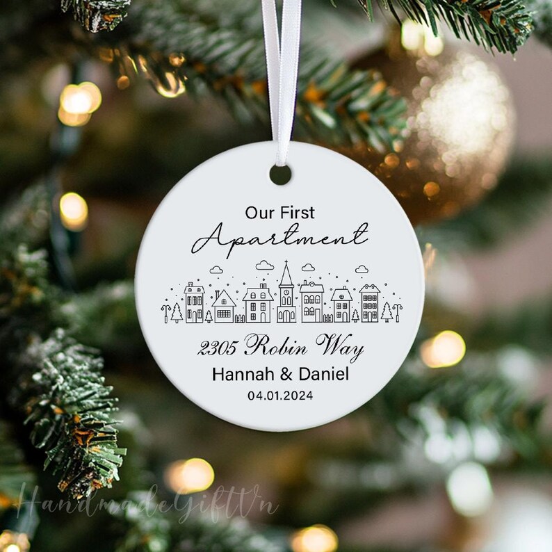 Our First Apartment Christmas Ornament Gift, Apartment Homeowner Gift