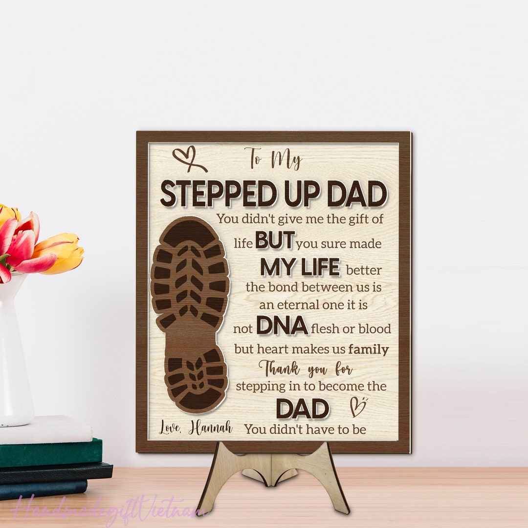 To My Stepped up Dad Gift, Stepdad Birthday Gift, Meaningful