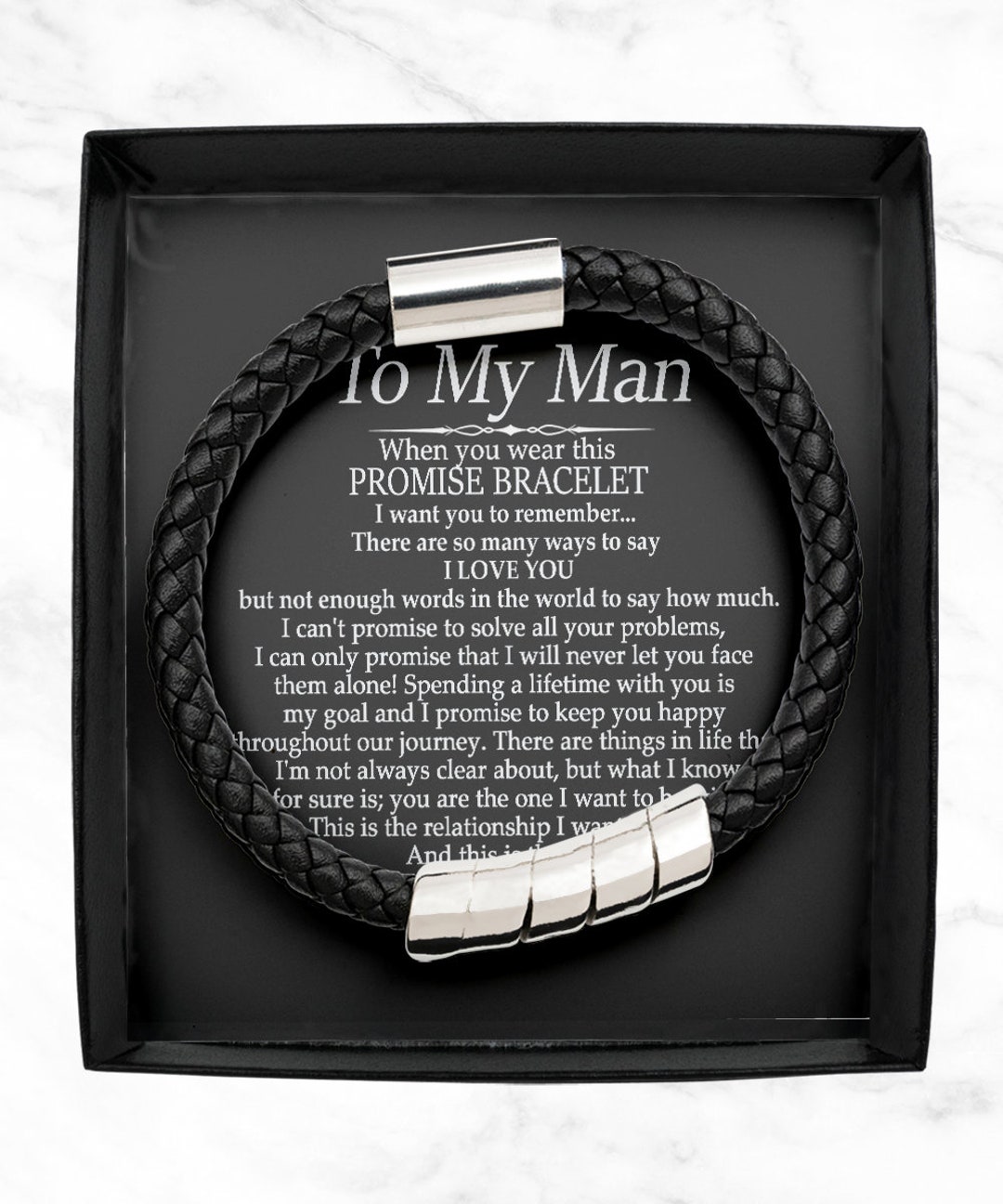 Promise bracelet for boyfriend Clearance