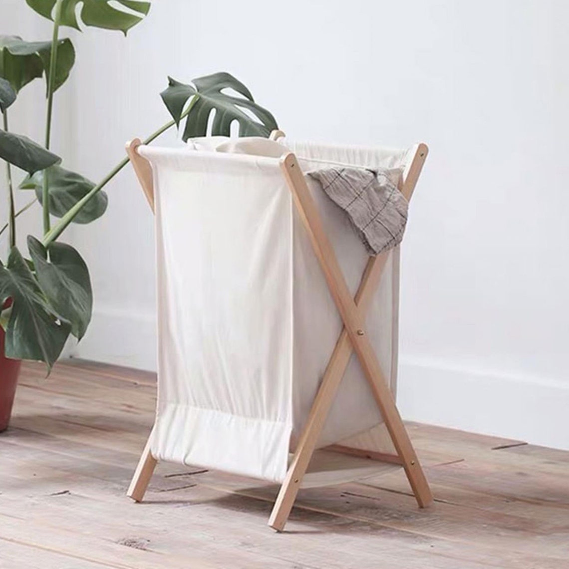 Linen Fabric Storage Basket Storage Linen Fabric Basket Etsy