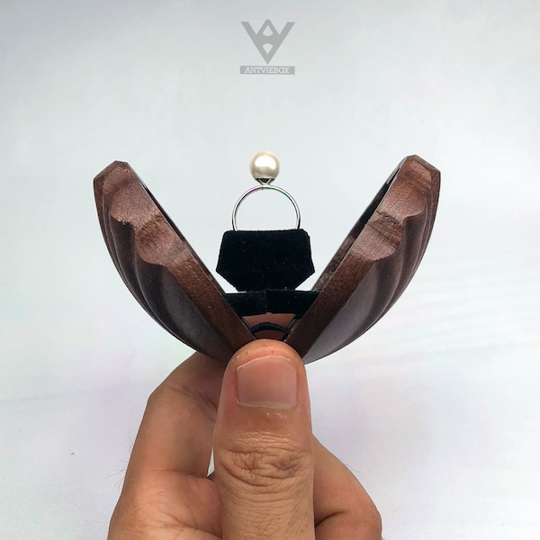 Seashell Ring Box Etsy