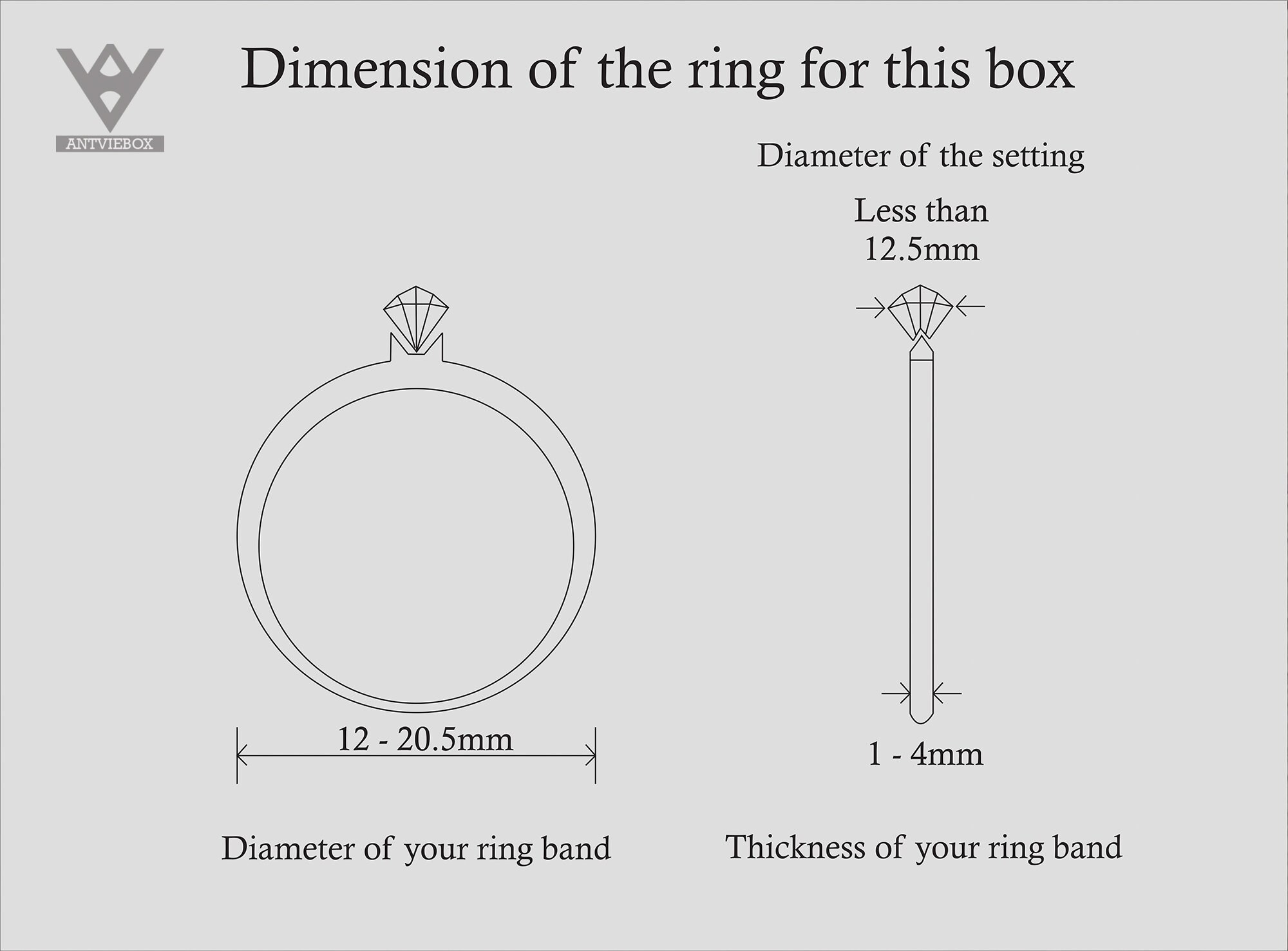 Slim Triangle Ring Box With Holder Turning Ring Box Etsy Norway