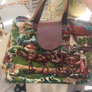 Vintage tapestry bag