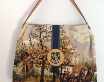 Canvas en leren tas