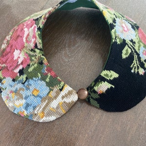 False collar for women in floral tapestry image 1