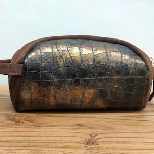 Wallet Snake, Bolsa de tocador colgante, Monedero Corde, Estuche de lápiz Vintage, Bolsa de tocador para hombres, Billetera para teléfono Wrilest, Bolso de piel de serpiente